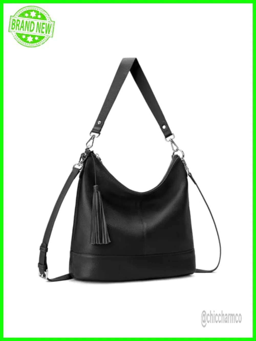 Genuine Leather Hobo Crossbody Bag for Women Soft Real Leather Bucket